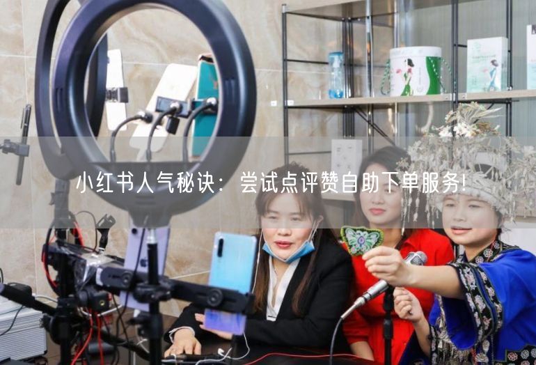 小红书人气秘诀：尝试点评赞自助下单服务!